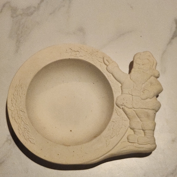 1979 Cramer Molds Unpainted Ceramic Santa Bowl Dish Diy Christmas - Picture 13 of 16